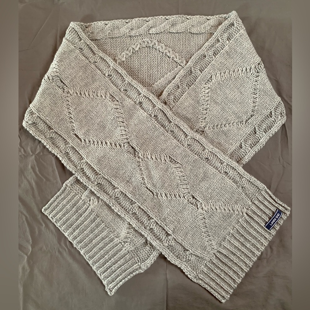 Lands' End Women's Scarf - Light Gray